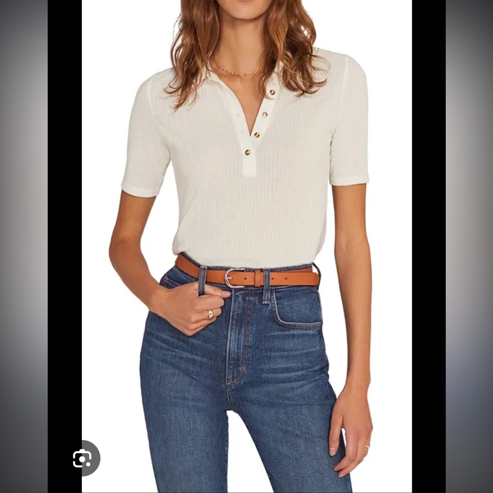 BNWT favorite daughter Erin polo ivory XL